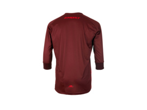 GHOST Dres s 3/4 rukávem MTN Ride Line Red/Red 2