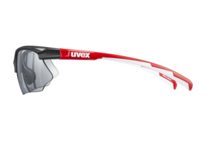 Brýle UVEX Sportstyle 802 Vario, Black Red White/Smoke (2301) - 2