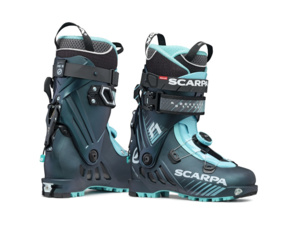 Dámské skialpové boty SCARPA F1 3.0 Anthracite/Aqua