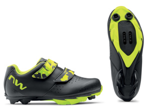 Dětské tretry NORTHWAVE Origin Junior Black/Yellow Fluo