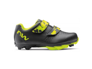 Dětské tretry NORTHWAVE Origin Junior Black/Yellow Fluo