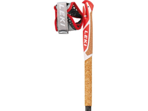 Trekingové hole LEKI Vertical K Visiblecarbon-Fluorescent Red-White