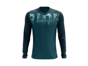 Dres s dlouhým rukávem GHOST Ride Line Dark Ice Blue