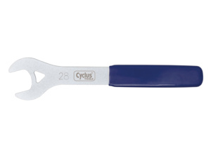 CYCLUS TOOLS 28mm cone spanner, handle with plastic coating