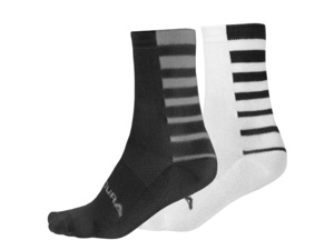 Ponožky ENDURA Coolmax® Stripe (2-balení) Black