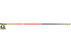 Skialpové hole LEKI Mezza Race Naturalcarbon-Fluorescent Red-Neonyellow