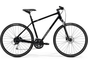 MERIDA Crossway 100 Glossy Black (Matt Silver)