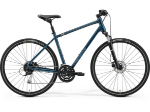 MERIDA Crossway 100 Teal-Blue (Silver-Blue/Lime)