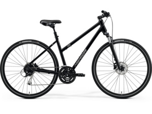 MERIDA Crossway 100-Lady Glossy Black (Matt Silver)