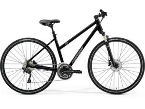 MERIDA Crossway 300-Lady Glossy Black (Matt Silver)