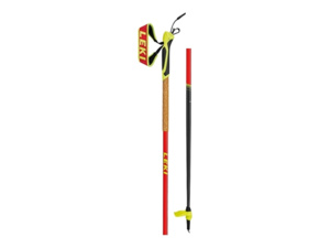 Skialpové hole LEKI Mezza Speed Naturalcarbon/Fluorescentred/Neonyellow