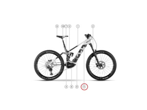 Kryt baterie HUSQVARNA MC7 Black