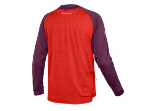 Dres s dlouhým rukávem ENDURA Singletrack Fleece Aubergine