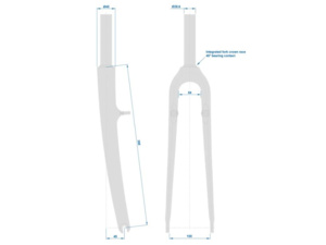 Vidlice RITCHEY Wcs Carbon Cross Canty Ud Matte Qr