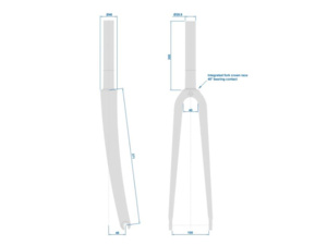 Vidlice RITCHEY Wcs Carbon Road Ud Matte Qr