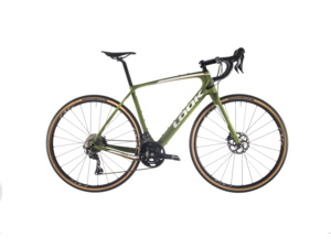 LOOK 765 Gravel Green Mat White Logo GRX 2X12 Shimano Wh-RS 370