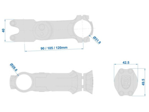 Představec RITCHEY 4Axis Adjustable 120mm/31.8mm