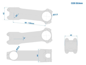 Představec RITCHEY WCS C220 1-1/4 84D/31.8mm