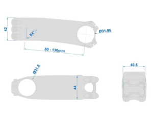 Představec RITCHEY Superlogic C260 84D/130mm/31.8mm