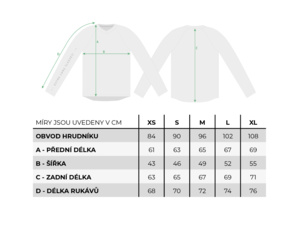 Dres s dlouhým rukávem  ROCDAY Podium White