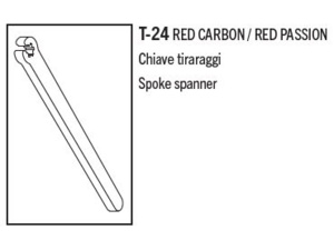 Servis FULCRUM spoke wrench RED CARBON