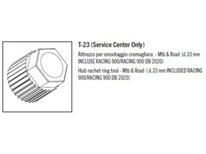 Servis FULCRUM hub ratchet ring tool - OFF-ROAD