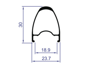 Zapletená kola VISION Trimax 30 DB