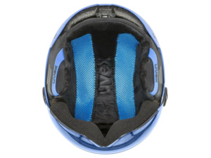 Přilba UVEX Rocket JR Visor Blue mat- 51-55cm