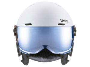 Přilba UVEX Rocket JR Visor White-black mat