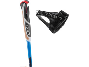 Běžecké hole LEKI CC 450 Brightblue-Black-White