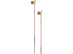 Běžecké hole LEKI HRC Max F Neonpink-Lightanthracite-Neonyellow