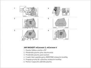 Plachta na kola bike mCaravan 2