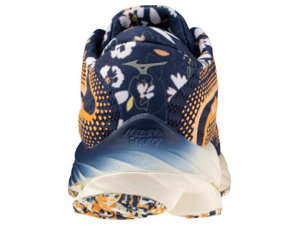 Dámské běžecké boty MIZUNO Wave Rider 27 ( Roxy )  - Naval Academy/White/Peach Fuzz