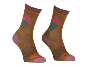 Dámské Ponožky ORTOVOXAlpine Light Compression Mid Socks Women's Bristle Brown