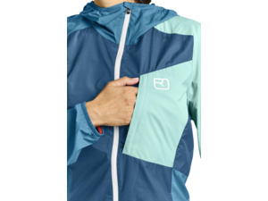 Dámská Bunda ORTOVOX Windbreaker Jacket Women's Petrol Blue