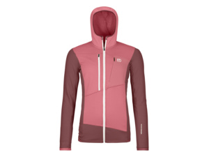 Dámská Mikina ORTOVOX Fleece Grid Hoody Women's Mountain Rose