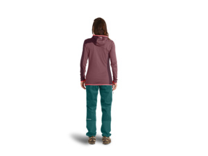 Dámská Mikina ORTOVOX Fleece Light Grid Hooded Jacket Women's Wild Berry