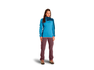 Dámská Mikina ORTOVOX Fleece Light Grid ZN Hoody Women's Ice Waterfall