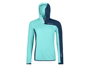 Dámská Mikina ORTOVOX Fleece Light Grid ZN Hoody Women's Ice Waterfall