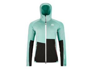 Dámská Mikina ORTOVOX Fleece Rib Hoody Women's Aquatic Ice