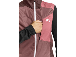 Dámská Vesta ORTOVOX Windbreaker Vest Women's Mountain Rose