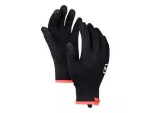 Dámské Rukavice ORTOVOX 185 Rock'N'Wool Glove Liner Women's Black Raven