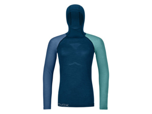 Dámské Spodní prádlo ORTOVOX 120 Competition Light Hoody Women's Petrol Blue