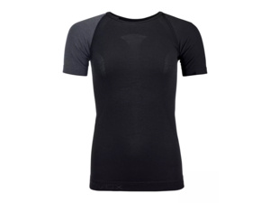 Dámské Spodní prádlo ORTOVOX 120 Competition Light Short Sleeve Women's Black Raven