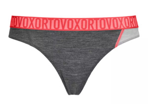 Dámské Spodní prádlo ORTOVOX 150 Essential Thong Women's Dark Grey Blend