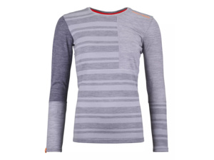 Dámské Spodní prádlo ORTOVOX 185 Rock'N'Wool Long Sleeve Women's Grey Blend