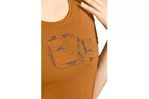 Dámské Tričko ORTOVOX 120 Cool Tec Leaf Logo T-shirt Women's Petrol Blue