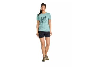 Dámské Tričko ORTOVOX 120 Cool Tec Mtn Cut T-shirt Women's Aquatic Ice