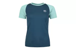 Dámské Tričko ORTOVOX 120 Tec Fast Mountain T-shirt Women's Petrol Blue