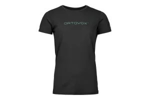 Dámské Tričko ORTOVOX 150 Cool Brand T-shirt Women's Black Raven